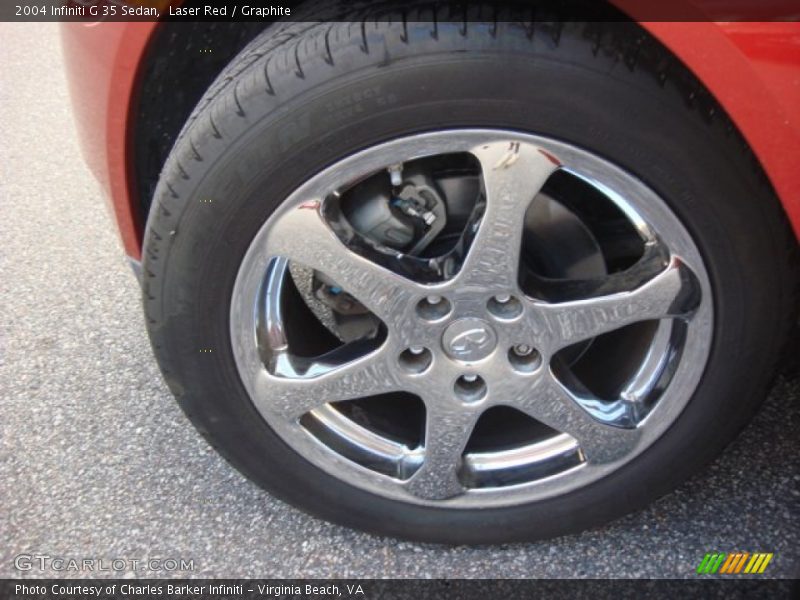 Laser Red / Graphite 2004 Infiniti G 35 Sedan