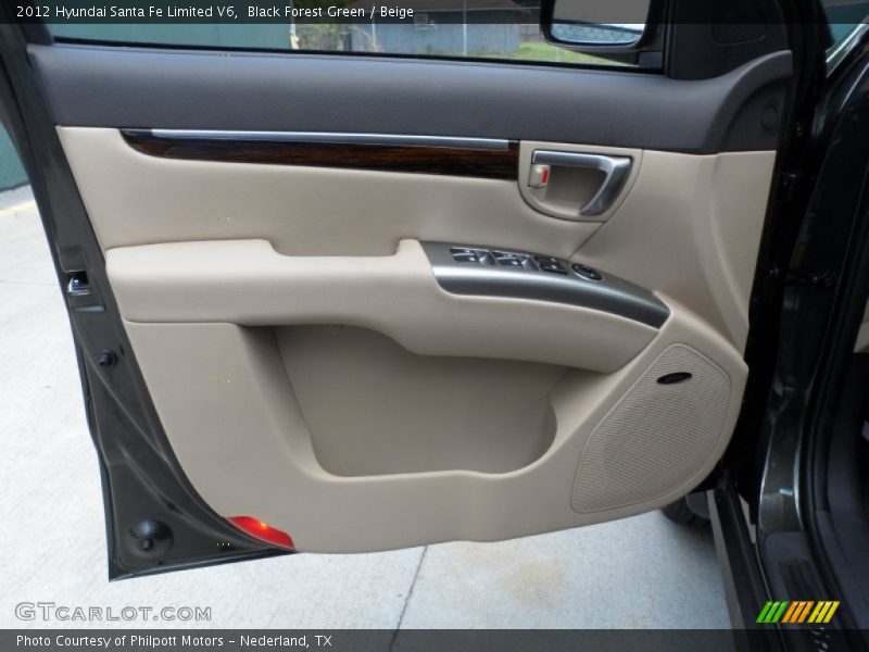 Black Forest Green / Beige 2012 Hyundai Santa Fe Limited V6