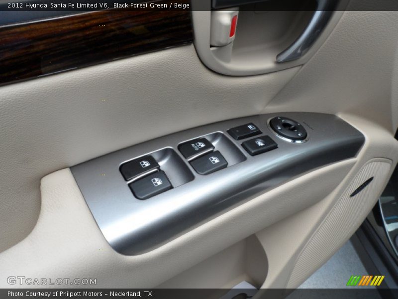 Black Forest Green / Beige 2012 Hyundai Santa Fe Limited V6