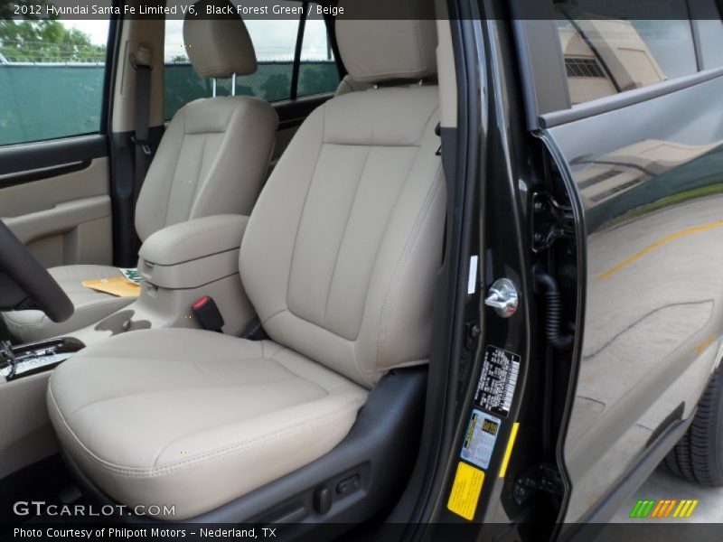 Black Forest Green / Beige 2012 Hyundai Santa Fe Limited V6