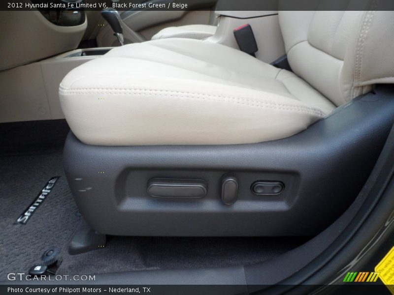 Black Forest Green / Beige 2012 Hyundai Santa Fe Limited V6