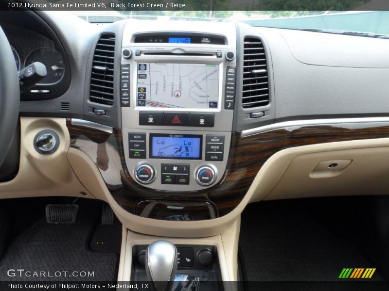 Black Forest Green / Beige 2012 Hyundai Santa Fe Limited V6