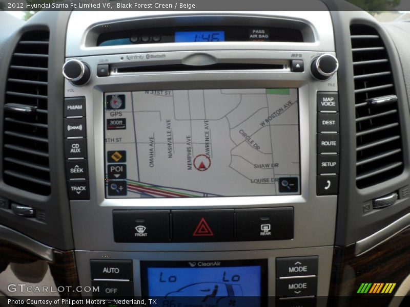 Black Forest Green / Beige 2012 Hyundai Santa Fe Limited V6