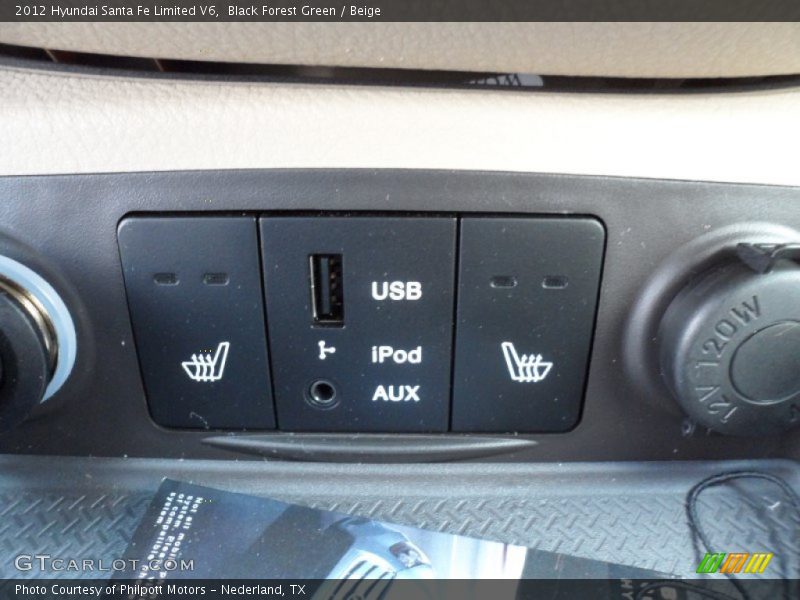 Black Forest Green / Beige 2012 Hyundai Santa Fe Limited V6