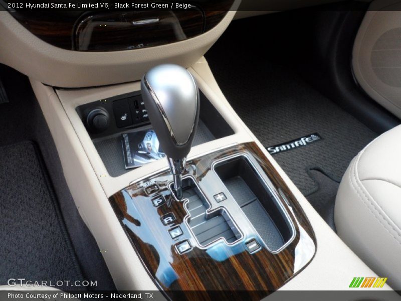 Black Forest Green / Beige 2012 Hyundai Santa Fe Limited V6