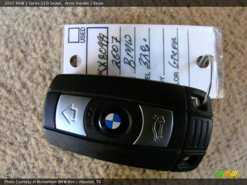 Arctic Metallic / Beige 2007 BMW 3 Series 328i Sedan