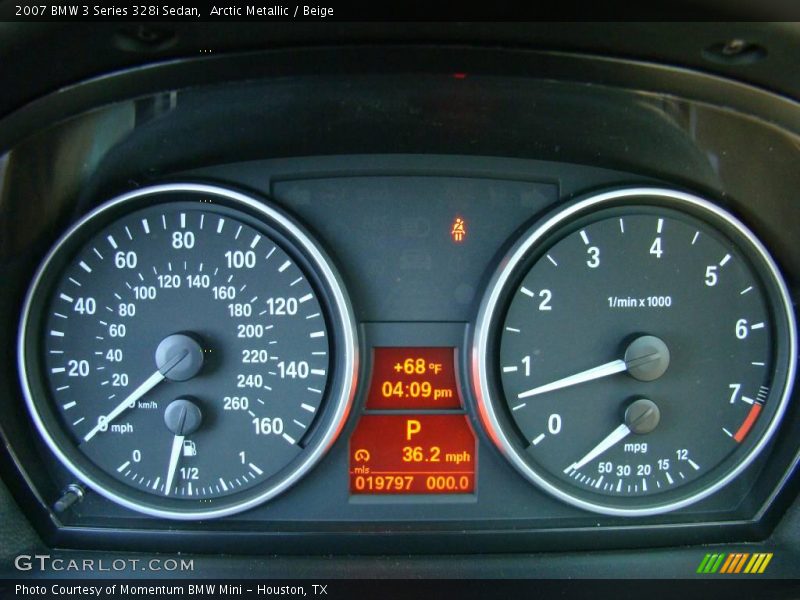 Arctic Metallic / Beige 2007 BMW 3 Series 328i Sedan