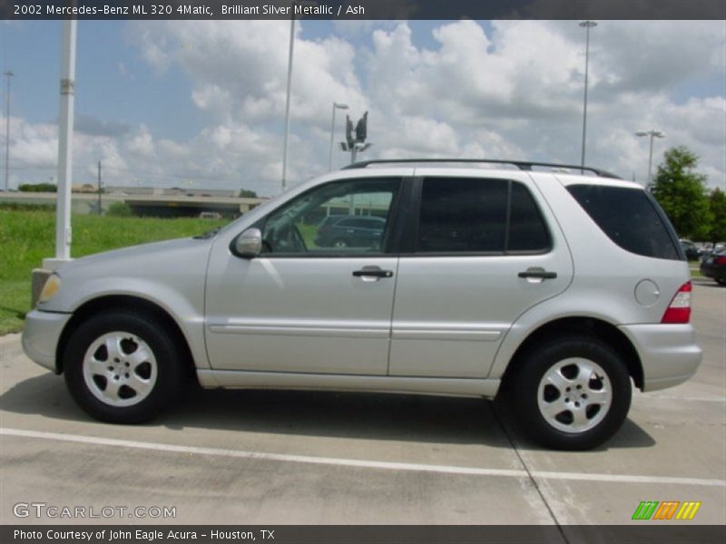 Brilliant Silver Metallic / Ash 2002 Mercedes-Benz ML 320 4Matic