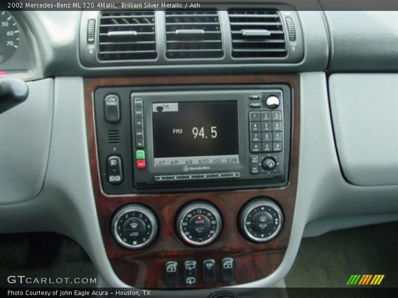 Brilliant Silver Metallic / Ash 2002 Mercedes-Benz ML 320 4Matic