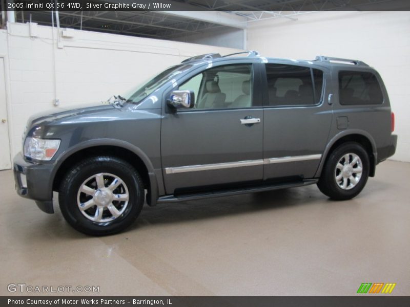 Silver Graphite Gray / Willow 2005 Infiniti QX 56 4WD