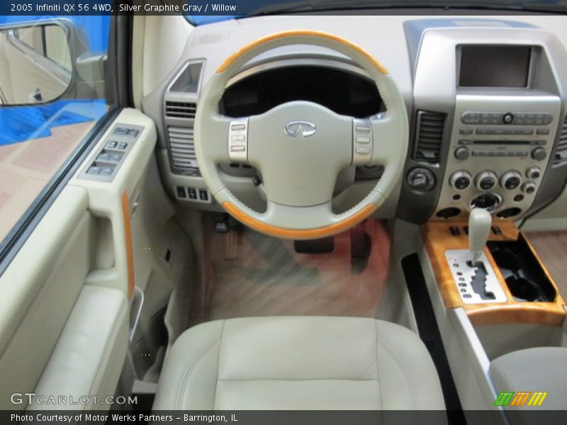 Silver Graphite Gray / Willow 2005 Infiniti QX 56 4WD