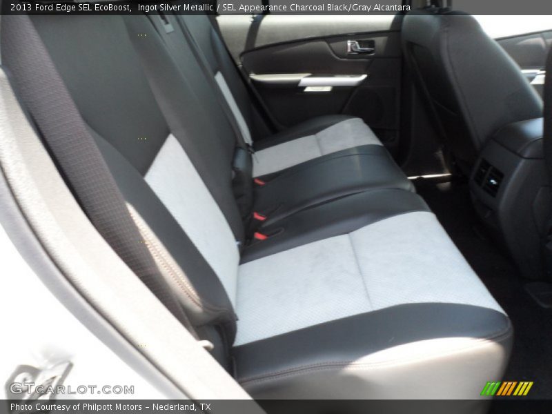 Ingot Silver Metallic / SEL Appearance Charcoal Black/Gray Alcantara 2013 Ford Edge SEL EcoBoost