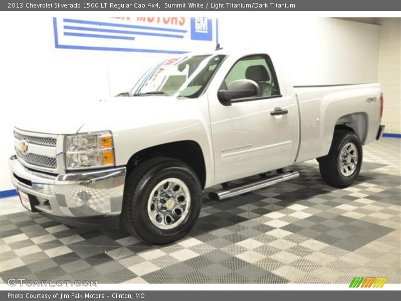 Summit White / Light Titanium/Dark Titanium 2013 Chevrolet Silverado 1500 LT Regular Cab 4x4