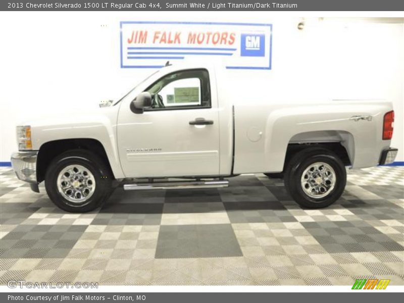 Summit White / Light Titanium/Dark Titanium 2013 Chevrolet Silverado 1500 LT Regular Cab 4x4