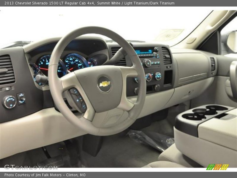 Summit White / Light Titanium/Dark Titanium 2013 Chevrolet Silverado 1500 LT Regular Cab 4x4