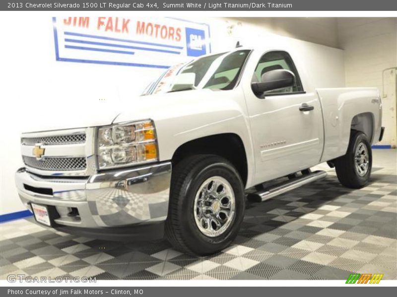 Summit White / Light Titanium/Dark Titanium 2013 Chevrolet Silverado 1500 LT Regular Cab 4x4