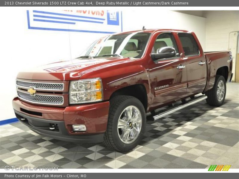 Deep Ruby Metallic / Light Cashmere/Dark Cashmere 2013 Chevrolet Silverado 1500 LTZ Crew Cab 4x4