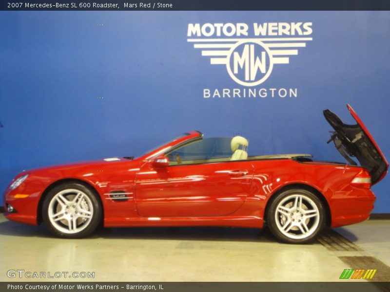 Mars Red / Stone 2007 Mercedes-Benz SL 600 Roadster