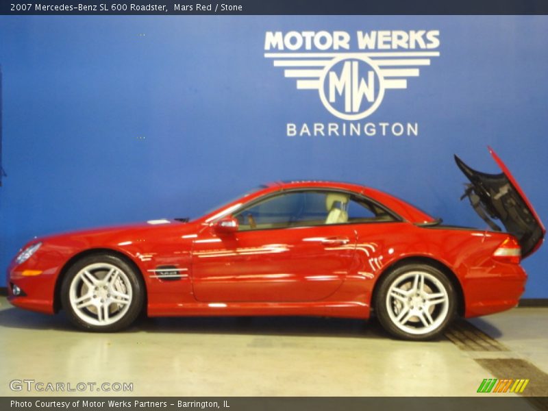 Mars Red / Stone 2007 Mercedes-Benz SL 600 Roadster