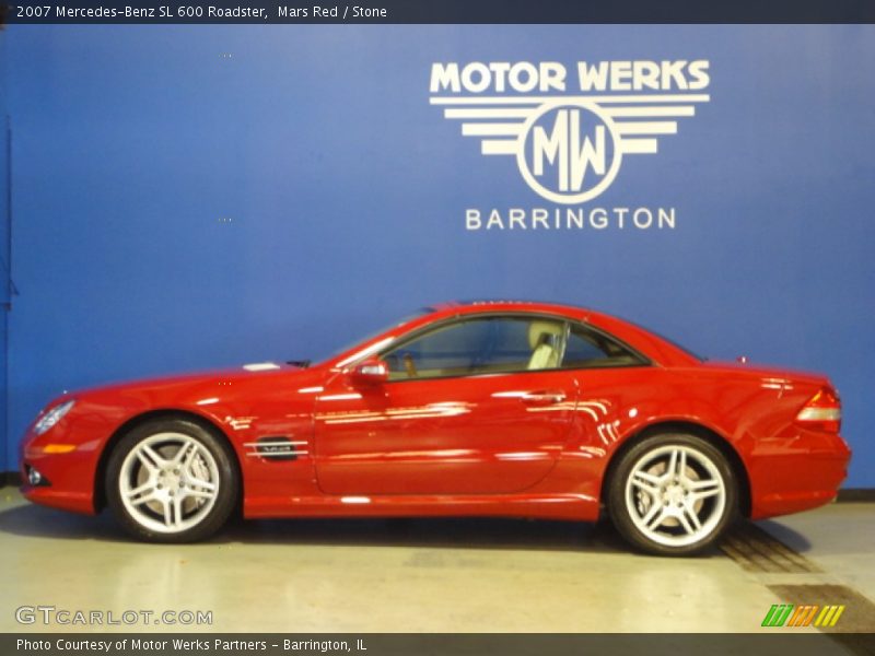 Mars Red / Stone 2007 Mercedes-Benz SL 600 Roadster