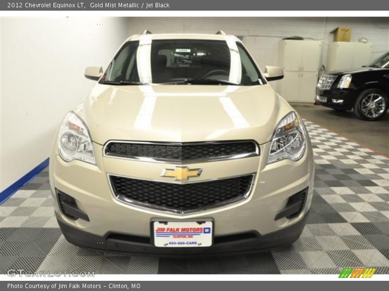 Gold Mist Metallic / Jet Black 2012 Chevrolet Equinox LT