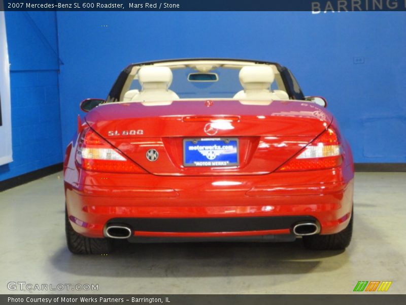 Mars Red / Stone 2007 Mercedes-Benz SL 600 Roadster