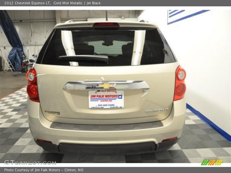 Gold Mist Metallic / Jet Black 2012 Chevrolet Equinox LT