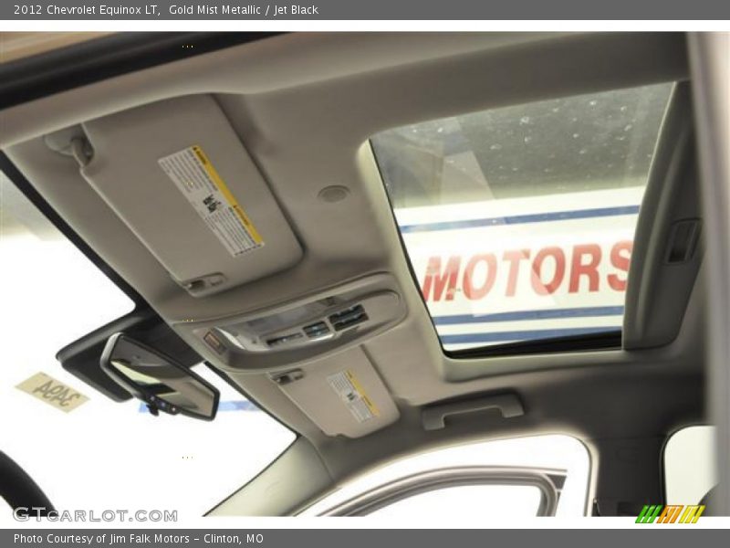 Gold Mist Metallic / Jet Black 2012 Chevrolet Equinox LT