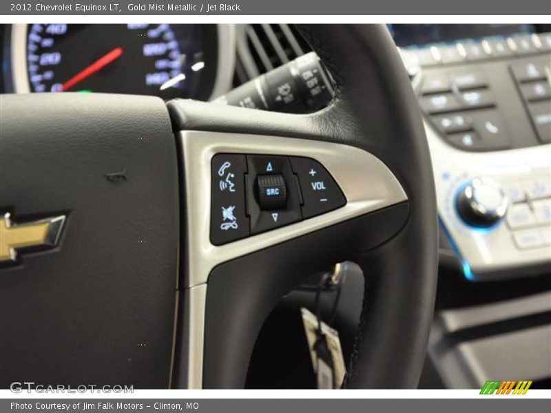Gold Mist Metallic / Jet Black 2012 Chevrolet Equinox LT