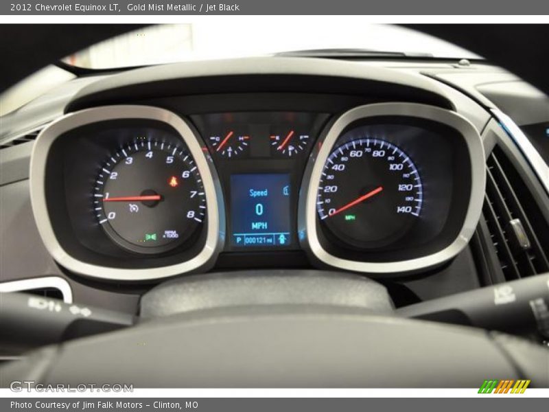 Gold Mist Metallic / Jet Black 2012 Chevrolet Equinox LT