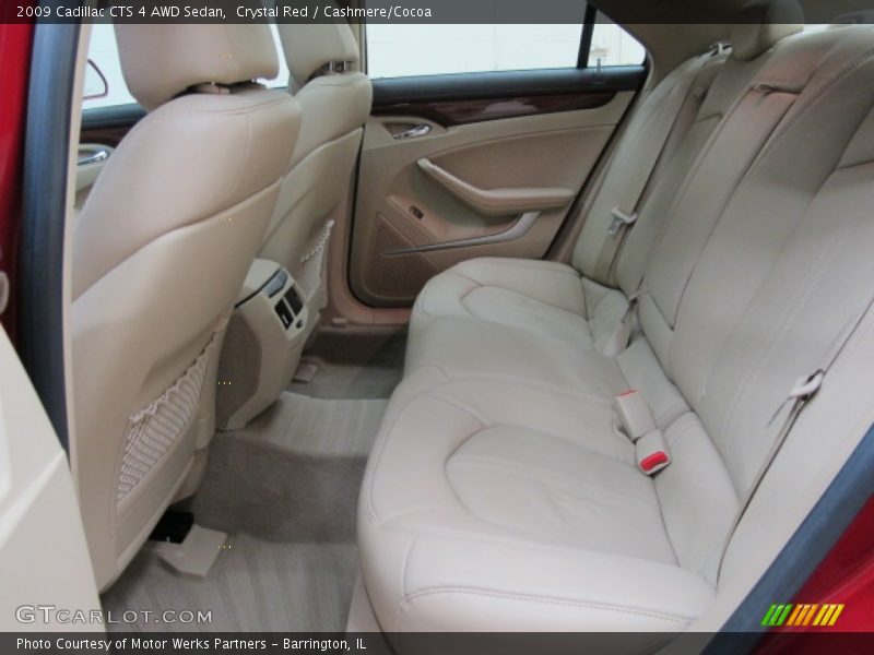 Crystal Red / Cashmere/Cocoa 2009 Cadillac CTS 4 AWD Sedan