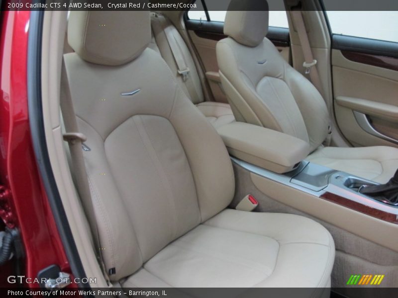 Crystal Red / Cashmere/Cocoa 2009 Cadillac CTS 4 AWD Sedan