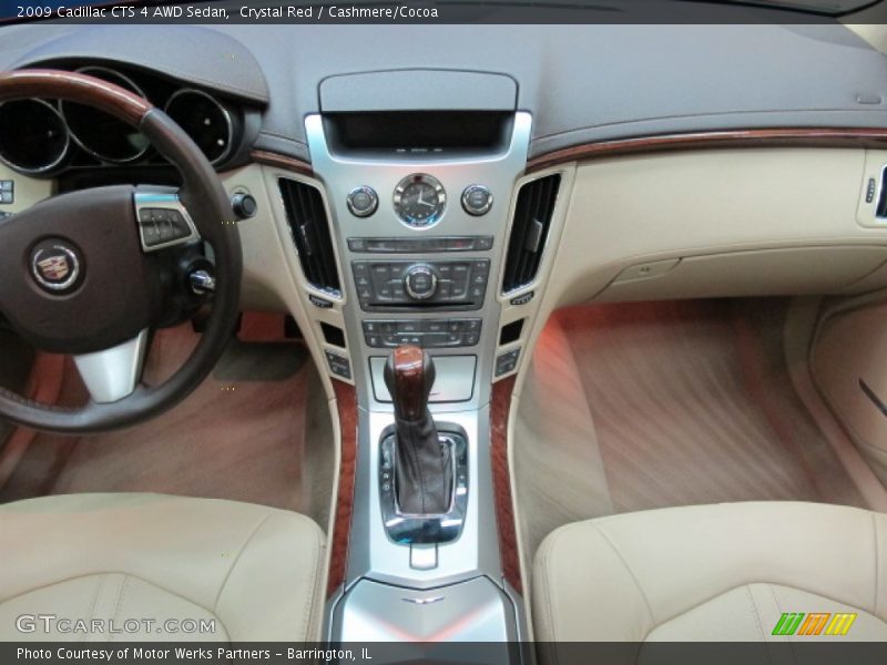 Crystal Red / Cashmere/Cocoa 2009 Cadillac CTS 4 AWD Sedan