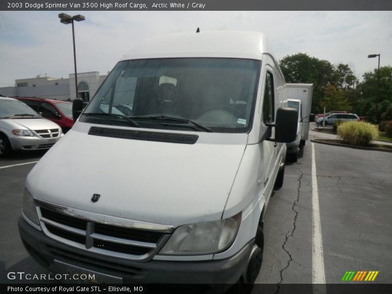 Arctic White / Gray 2003 Dodge Sprinter Van 3500 High Roof Cargo