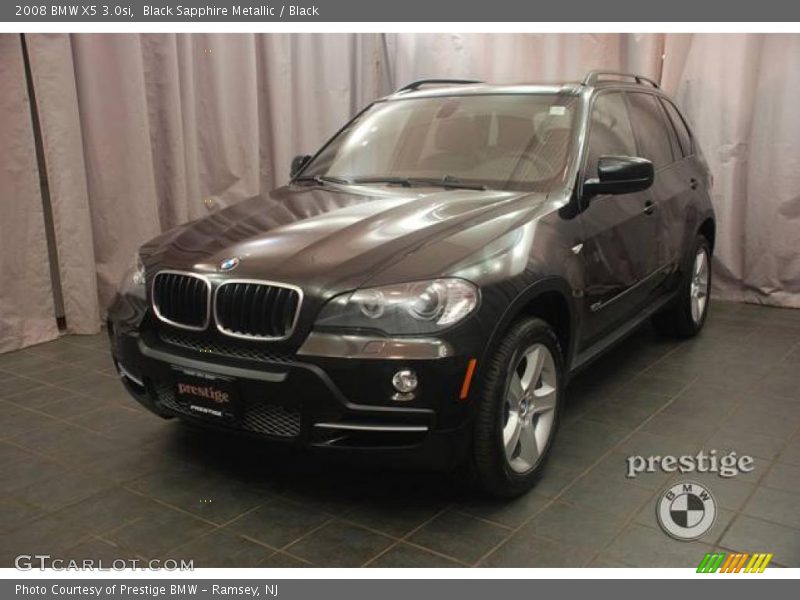 Black Sapphire Metallic / Black 2008 BMW X5 3.0si