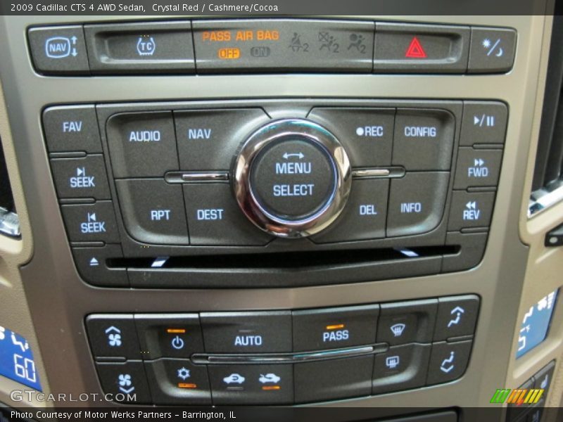 Crystal Red / Cashmere/Cocoa 2009 Cadillac CTS 4 AWD Sedan