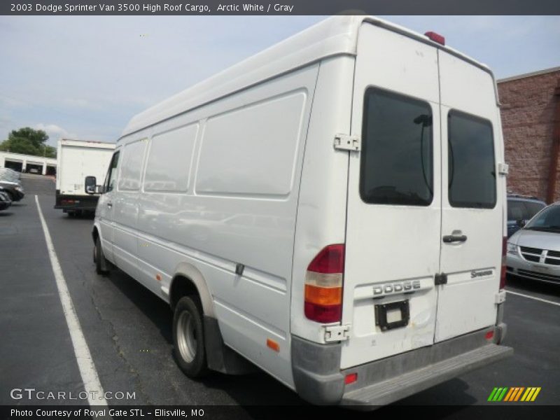 Arctic White / Gray 2003 Dodge Sprinter Van 3500 High Roof Cargo