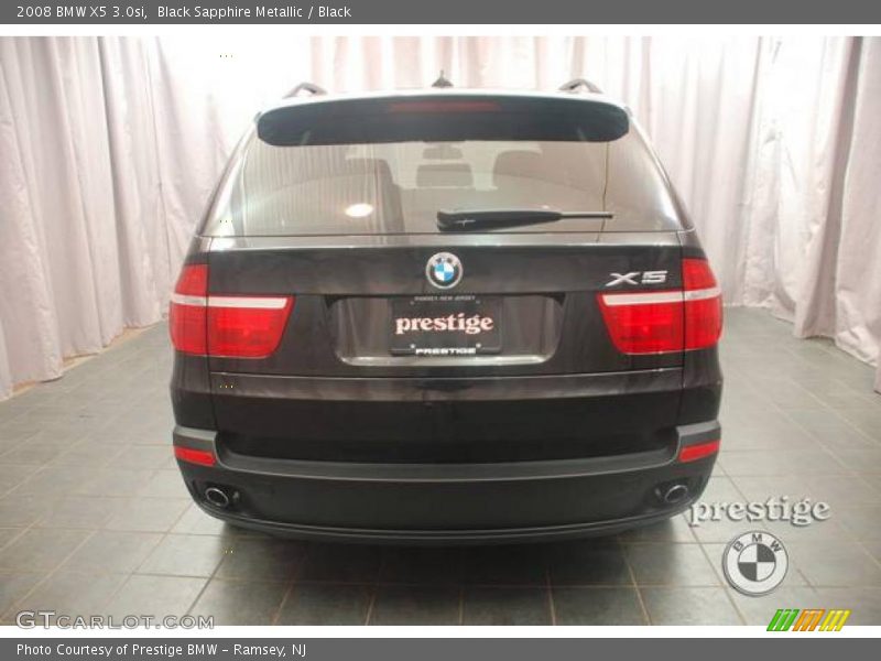 Black Sapphire Metallic / Black 2008 BMW X5 3.0si