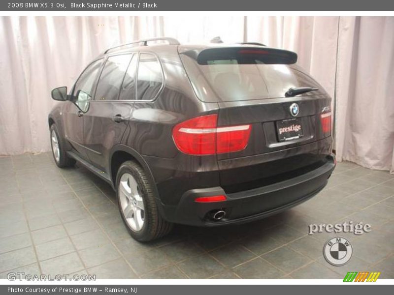 Black Sapphire Metallic / Black 2008 BMW X5 3.0si