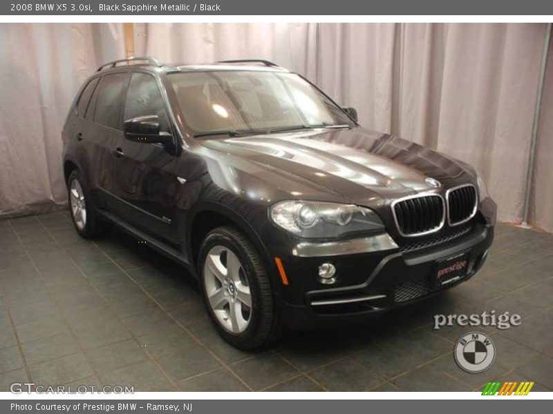 Black Sapphire Metallic / Black 2008 BMW X5 3.0si