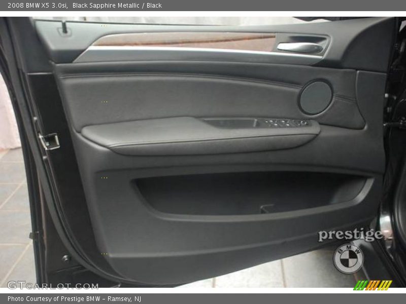 Black Sapphire Metallic / Black 2008 BMW X5 3.0si