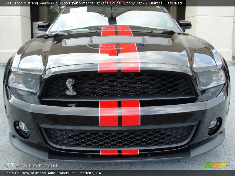 Ebony Black / Charcoal Black/Red 2011 Ford Mustang Shelby GT500 SVT Performance Package Coupe