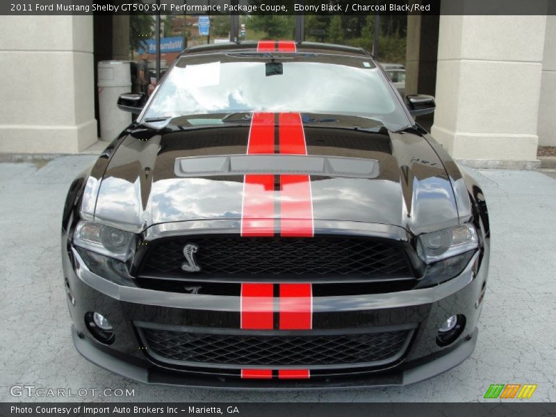 Ebony Black / Charcoal Black/Red 2011 Ford Mustang Shelby GT500 SVT Performance Package Coupe