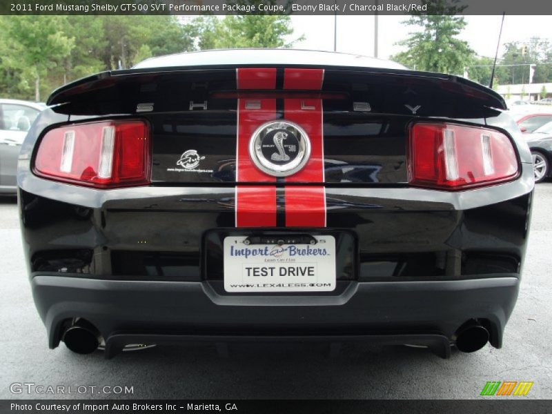 Ebony Black / Charcoal Black/Red 2011 Ford Mustang Shelby GT500 SVT Performance Package Coupe