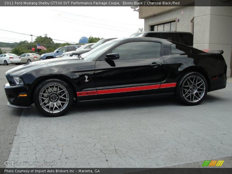 Ebony Black / Charcoal Black/Red 2011 Ford Mustang Shelby GT500 SVT Performance Package Coupe