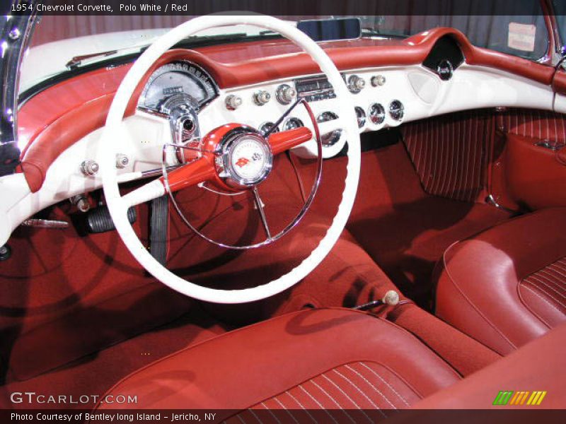 Polo White / Red 1954 Chevrolet Corvette