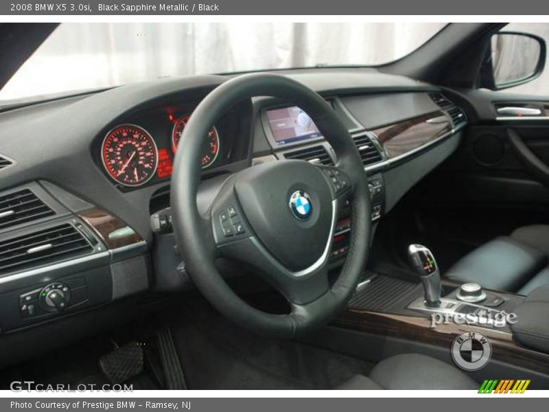 Black Sapphire Metallic / Black 2008 BMW X5 3.0si