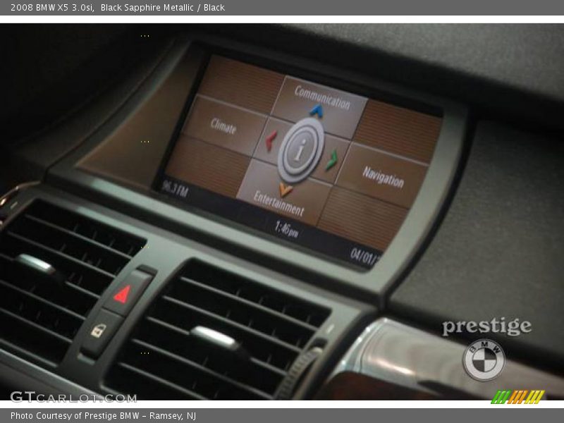 Black Sapphire Metallic / Black 2008 BMW X5 3.0si