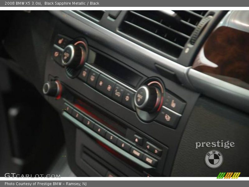 Black Sapphire Metallic / Black 2008 BMW X5 3.0si