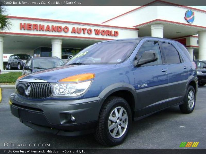 Opal Blue / Dark Gray 2002 Buick Rendezvous CX